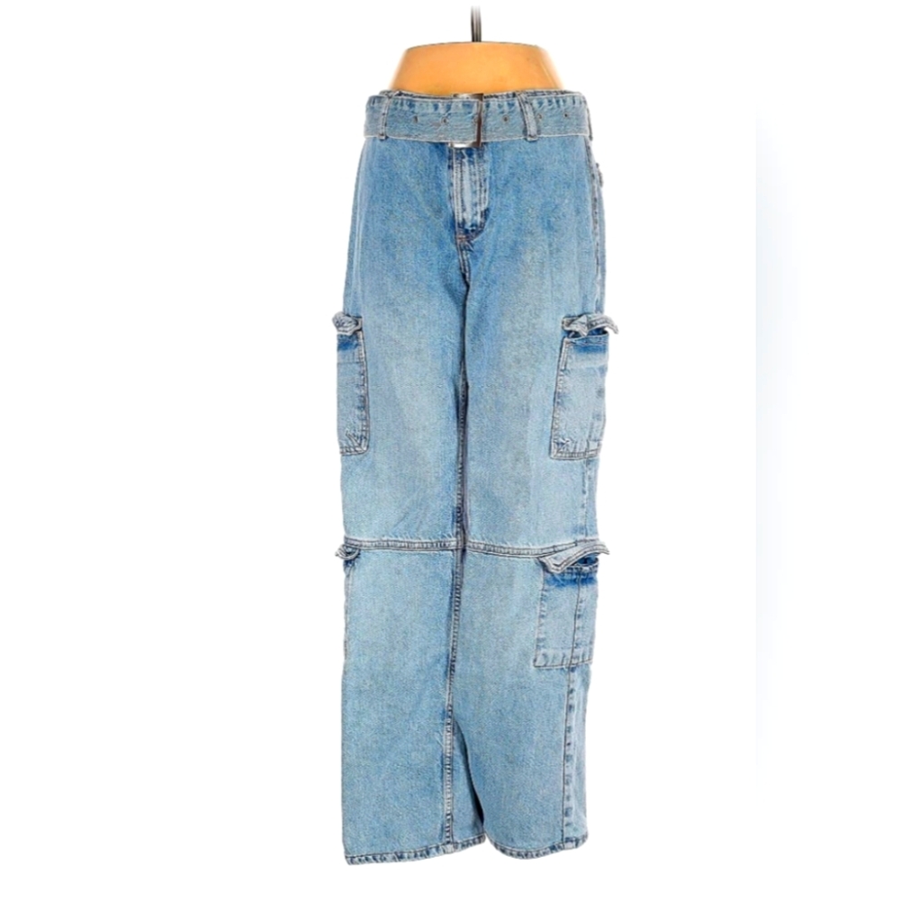 Zara Cargo Jeans with belt